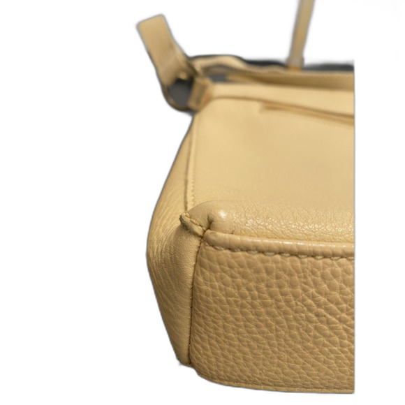 The Sak Yellow Crossbody/Shoulder Floral Embossed Zipper Closure Bag Pre Owned - Picture 4 of 9